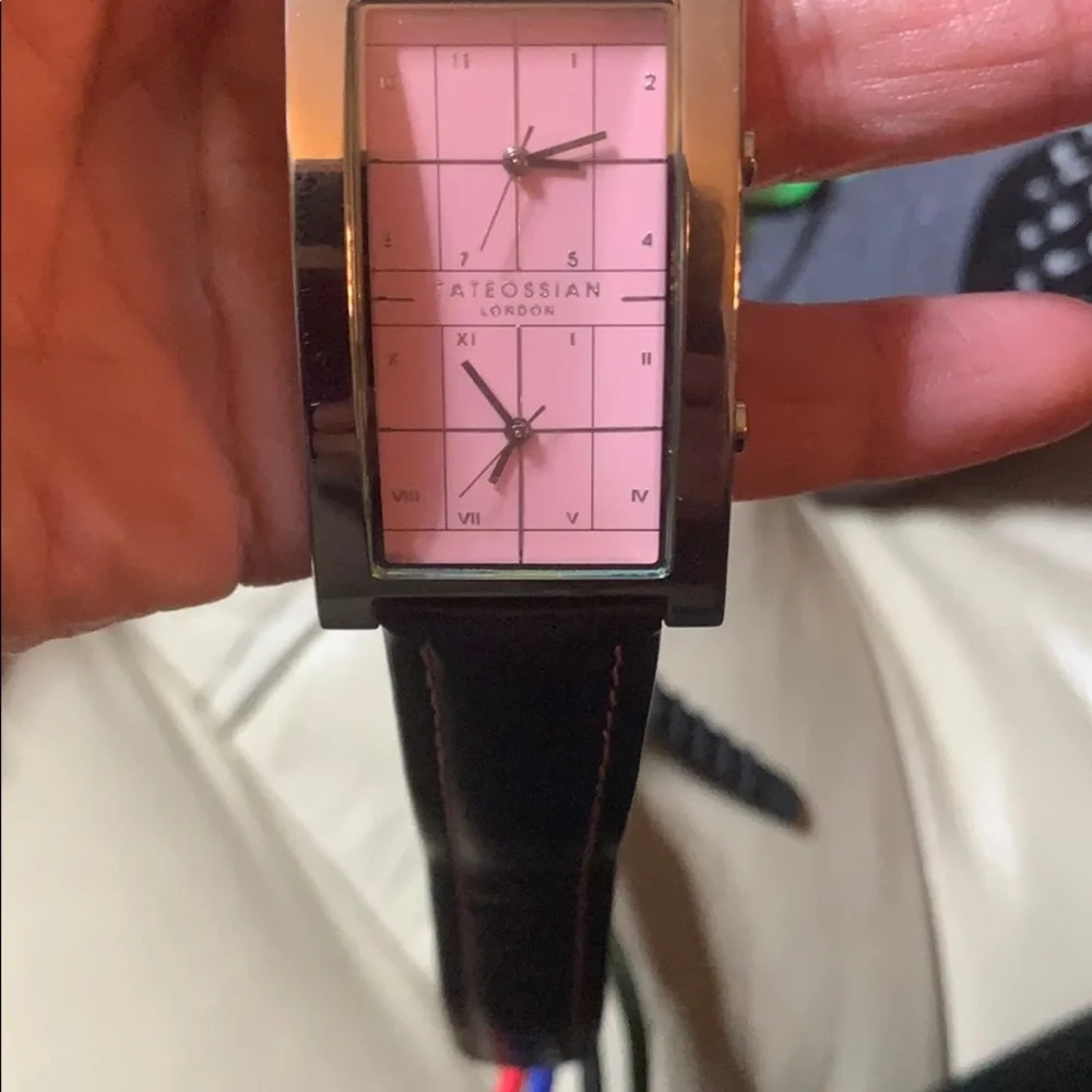 Tateossian London Dual‎ Face Pink Tempo Watch